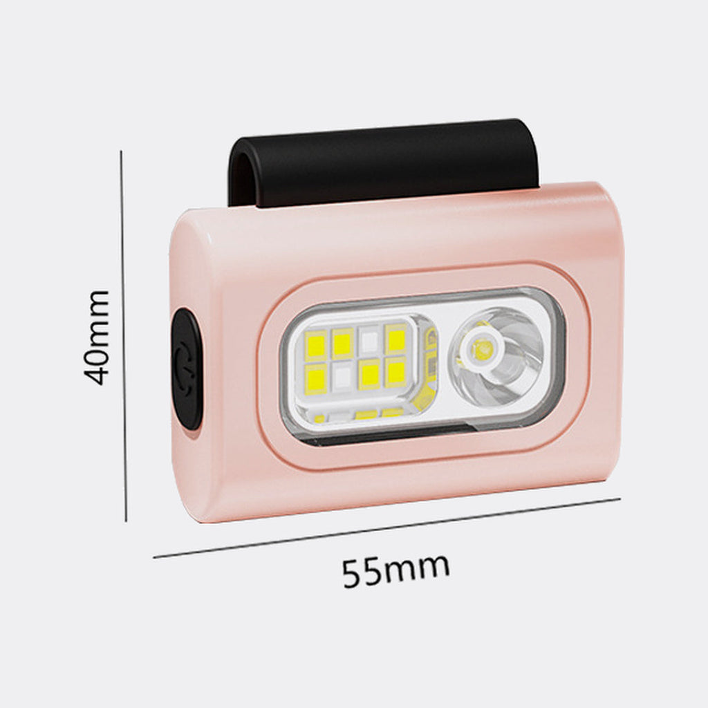 SAETTO Faro rechargeable magnetic clip light in Blush, 55 x 40 mm