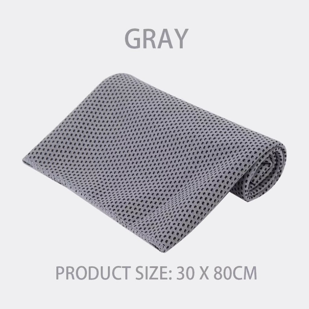SAETTO Fresco cooling towel unrolled, gray, 30 x 80 cm